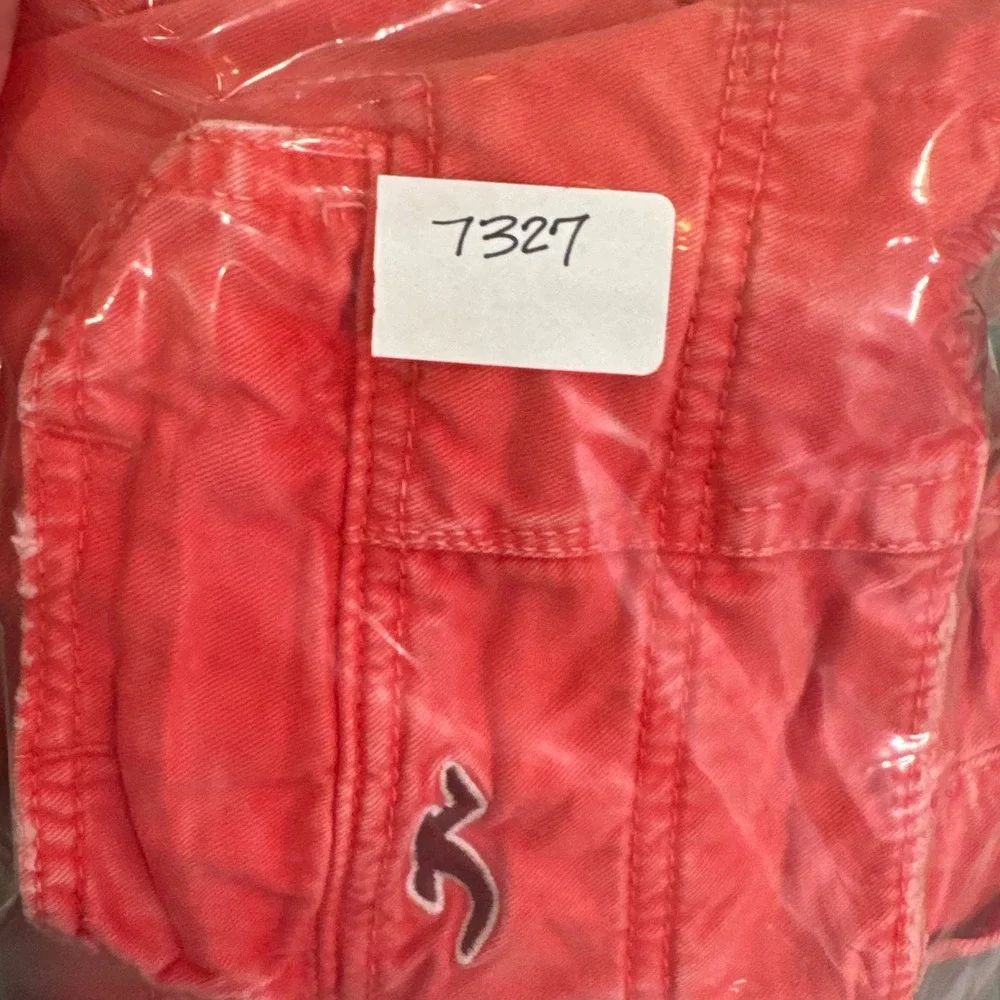 VTG Y2K‎ Hollister Red Cargo Shorts Mens 30 Coral Surf Skate Streetwear Utility